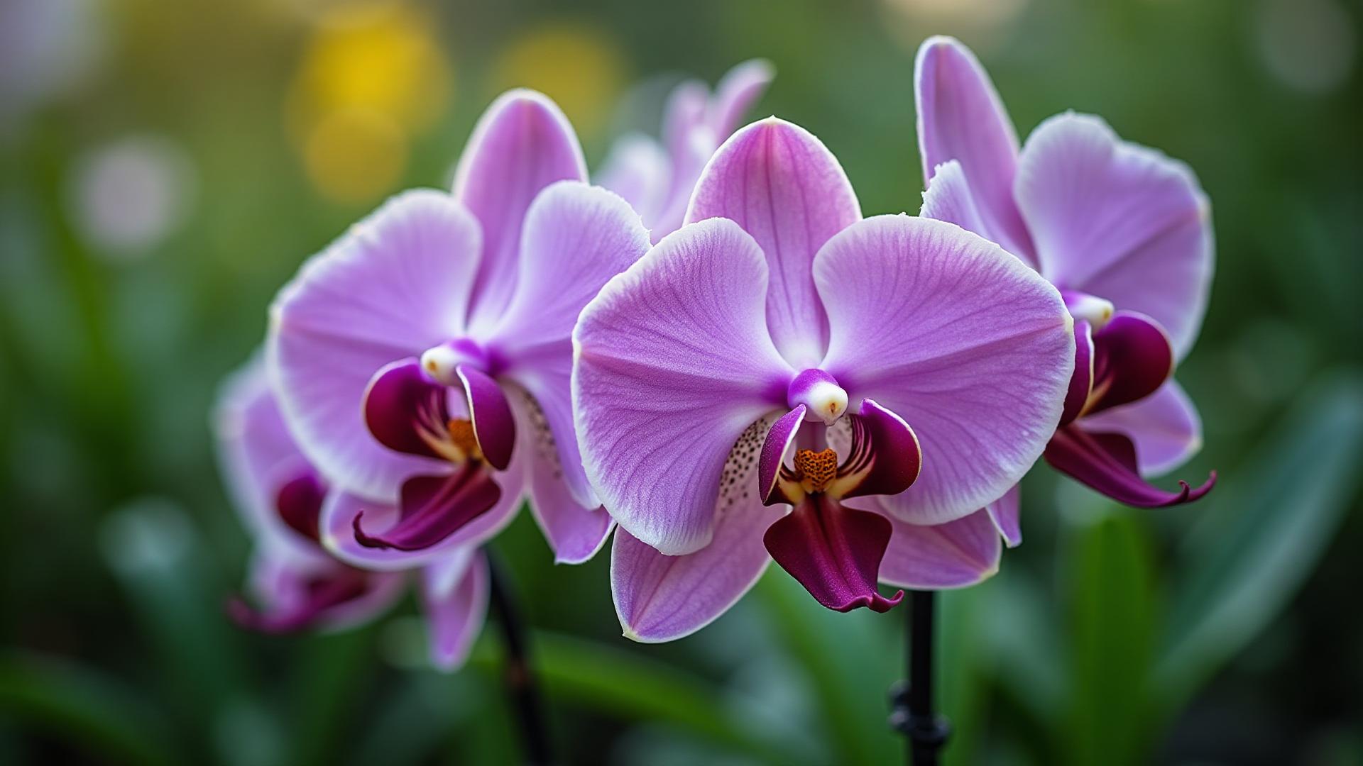 Orquídeas vibrantes e saudáveis cultivadas com MCL